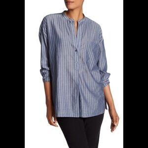 NWT Vince Striped Tunic Blouse Sz X-Small